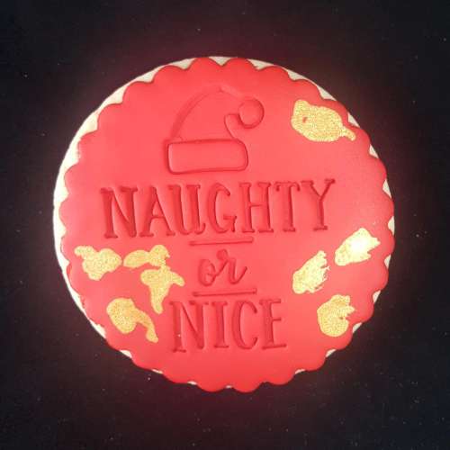 Cookie Stamp Embosser - Naughty or Nice - Click Image to Close